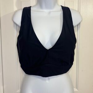 Universal Standard Swim Top plus Size S-16 | Black Criss Cross Back Bikini | NWT